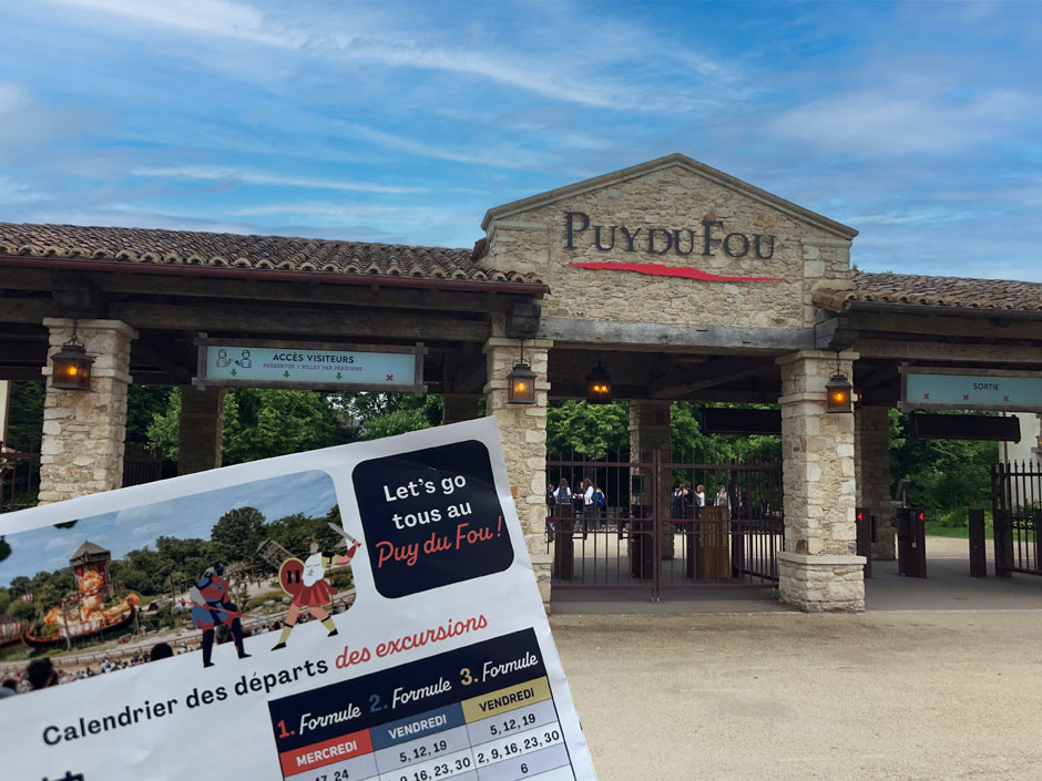 excursions en autocar au Puy du Fou