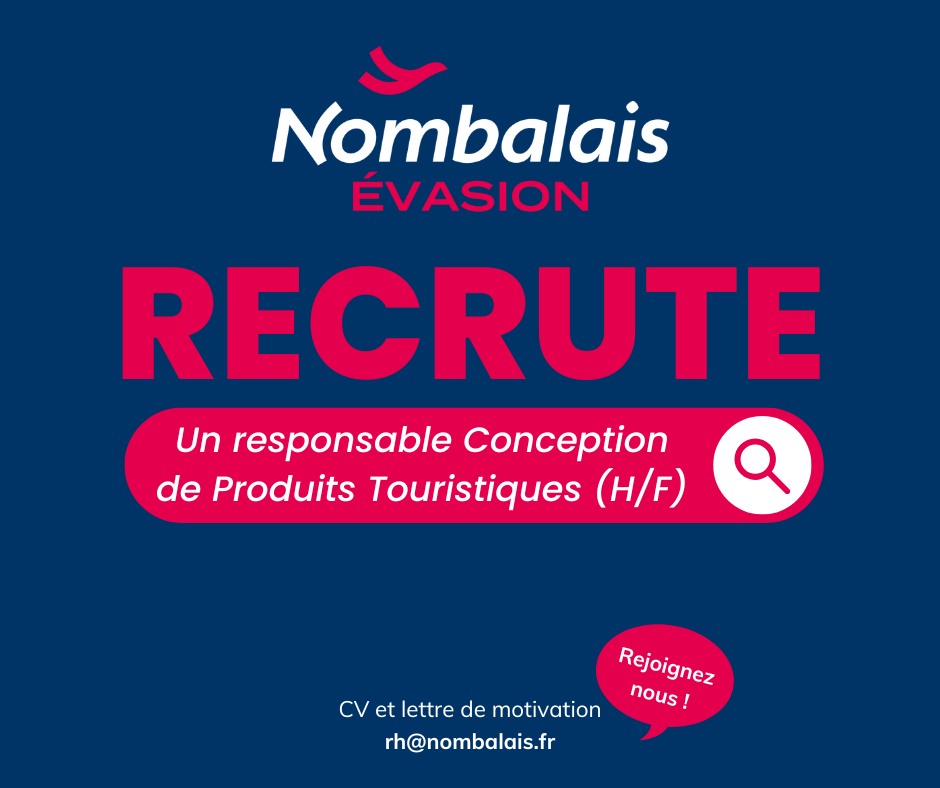 recrute responsable conception de produits touristiques